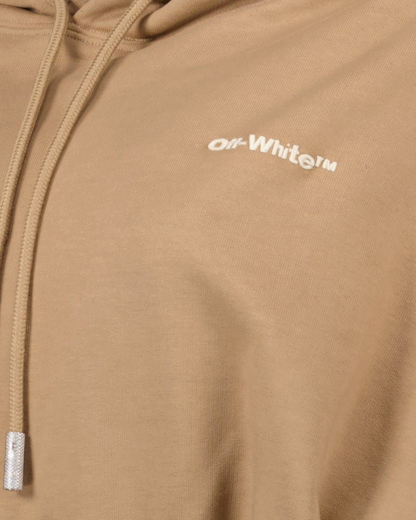 Sweatshirts Cropped hoodie Off-White Brown Women