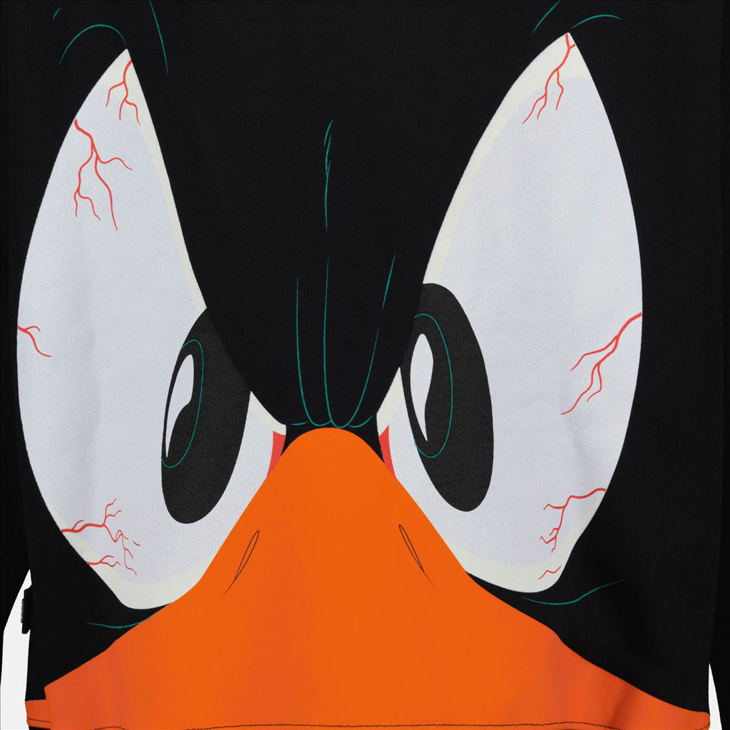 Sweatshirts Sweat à capuche Daffy Duck GCDS Noir Homme
