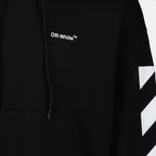 Sweatshirts Diag Helvetica Hoodie Off-White Black Man