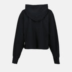 Sweatshirts Sweat à capuche en coton Maison Margiela Noir Femme