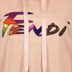 Sweatshirts Fendi Brush Hoodie Fendi Pink Women