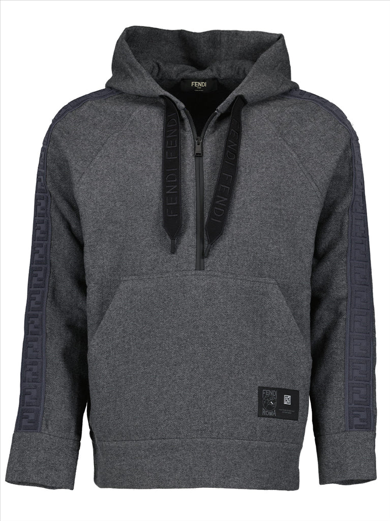 Sweatshirts Sweat à capuche Fendi Gris Homme
