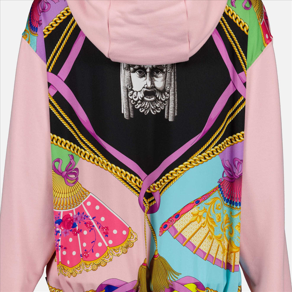Sweatshirts Sweat à capuche I Ventagli Versace Rose Femme