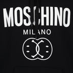 Sweatshirts Printed hoodie Moschino Black Man