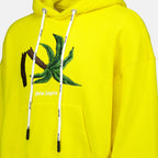 Sweatshirts Sweat à capuche Broken Palm Palm Angels Jaune Homme