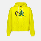 Sweatshirts Sweat à capuche Broken Palm Palm Angels Jaune Homme