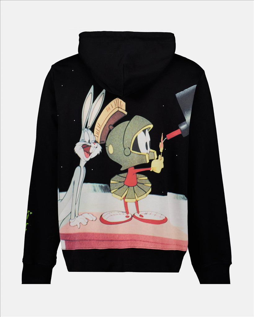 Sweatshirts Sweat à capuche Looney Tunes Space GCDS Noir Homme
