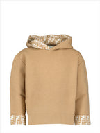 Bekleidung Sweatshirt FF aus Wolle Fendi Braun Kinder