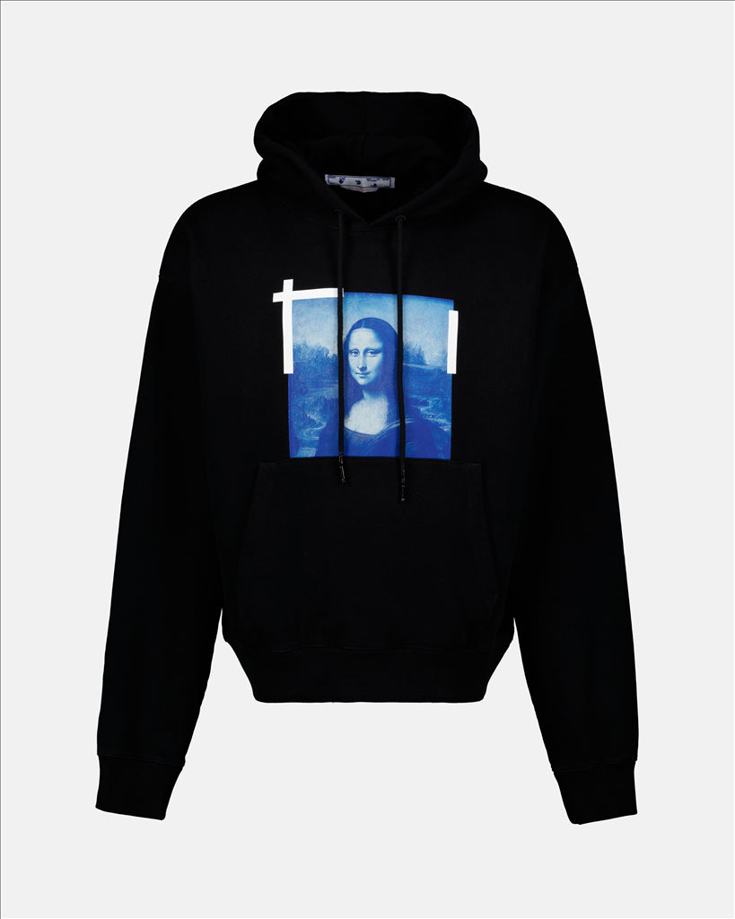 Sweatshirts Monalisa Hoodie Off-White Black Man
