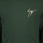 Sweatshirts Sweat à capuche à logo Giuseppe Zanotti Vert Homme