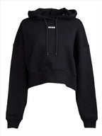 Sweatshirts Sweat à capuche à logo MSGM Noir Femme