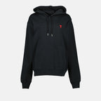 Sweatshirts Sweat à capuche Ami de Coeur Ami PARIS Noir Unisexe