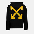 Felpe Sweat à capuche Caravaggio Arrow Off-White Nero Homme