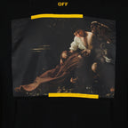 Felpe Sweat à capuche Caravaggio Arrow Off-White Nero Homme