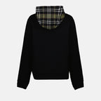 Sweatshirts Vintage Check Hoodie Burberry Black Women