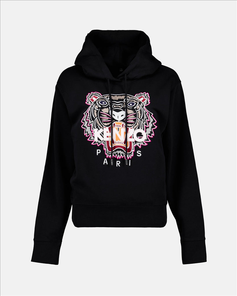 Sweatshirts Sweat à capuche Tiger Kenzo Noir Femme