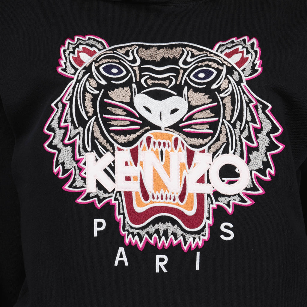 Sweatshirts Sweat à capuche Tiger Kenzo Noir Femme