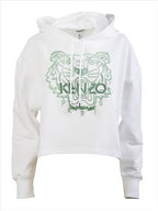 Sweatshirts Sweat à capuche Tigre Kenzo Blanc Femme