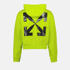 Sudaderas Sweat à capuche Arrow Caravaggio Off-White Verde Homme