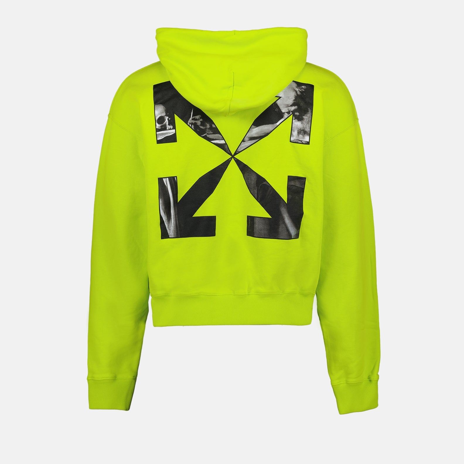 Sweatshirts Sweat à capuche Arrow Caravaggio Off-White Vert Homme