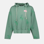 Maille Sweat à capuche PXP painted Palm Angels Vert Homme
