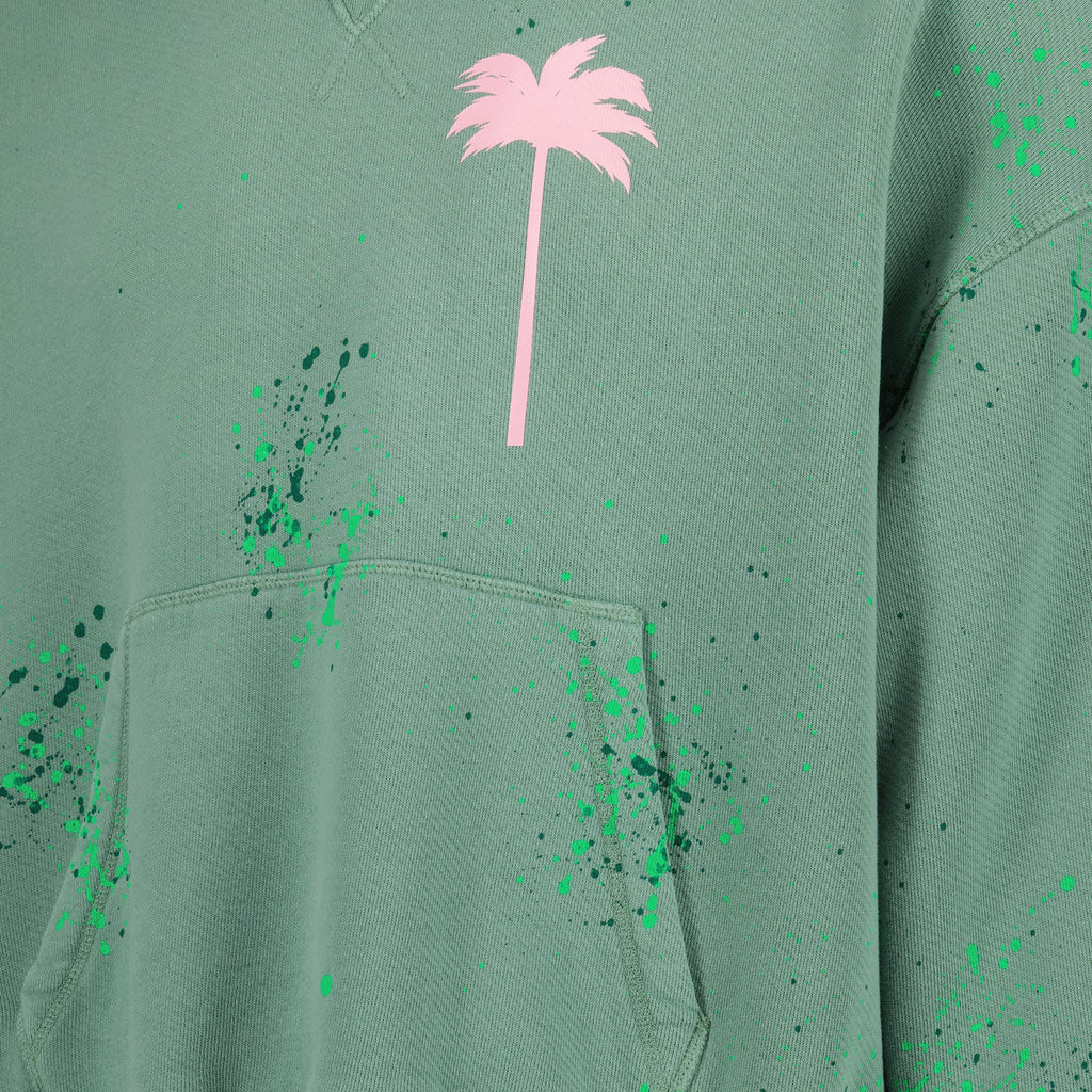 Maille Sweat à capuche PXP painted Palm Angels Vert Homme