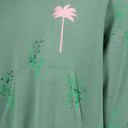 Maille Sweat à capuche PXP painted Palm Angels Vert Homme