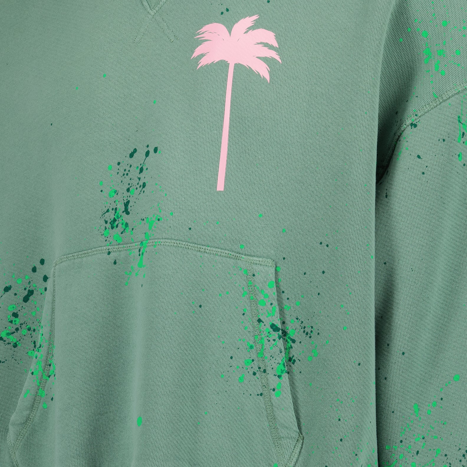 Maille Sweat à capuche PXP painted Palm Angels Vert Homme