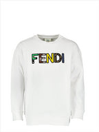 Clothing Logo sweatshirt Fendi White Kids