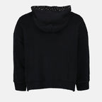 Sweatshirts Sweat à logo usé Versace Noir Femme