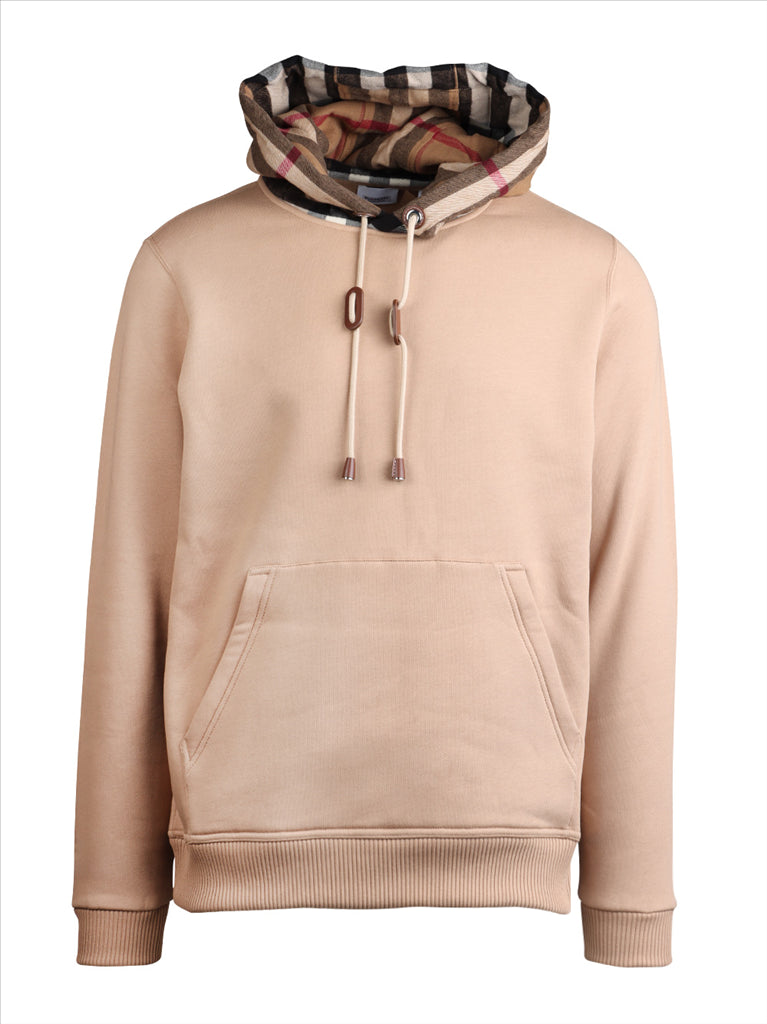 Sweatshirt à capuche beige