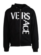 Sudaderas Sweat zippé à logo Versace Negro Homme