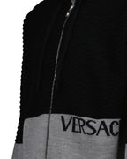 Sweatshirts Sweat zippé en laine Versace Noir Homme