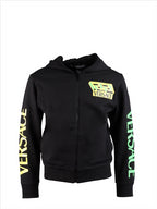 Clothing La Greca Accent zipped sweatshirt Versace Black Kids