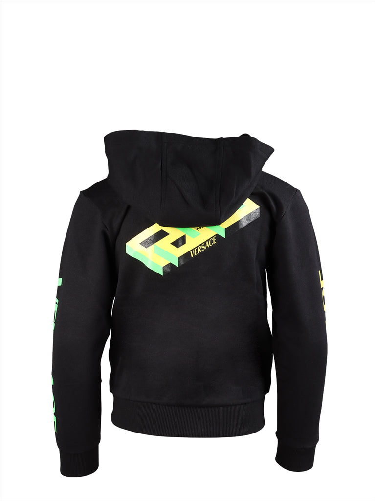 Vêtements Sweat zippé La Greca Accent Versace Noir Enfants