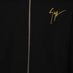 Sweatshirts Logo zipped sweatshirt Giuseppe Zanotti Black Man