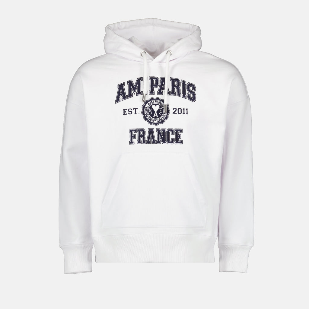 Sweatshirts Hooded sweatshirt Ami PARIS White Unisex