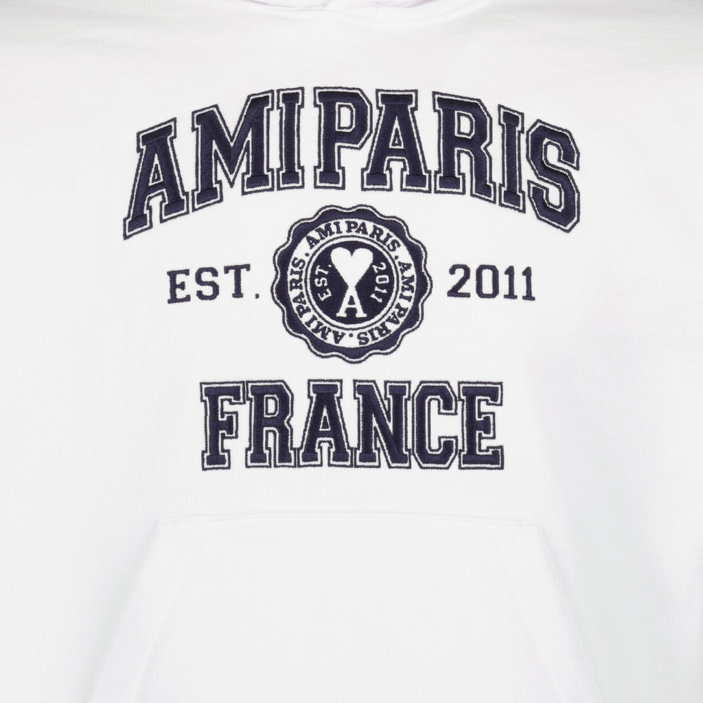 Sweatshirts Hooded sweatshirt Ami PARIS White Unisex