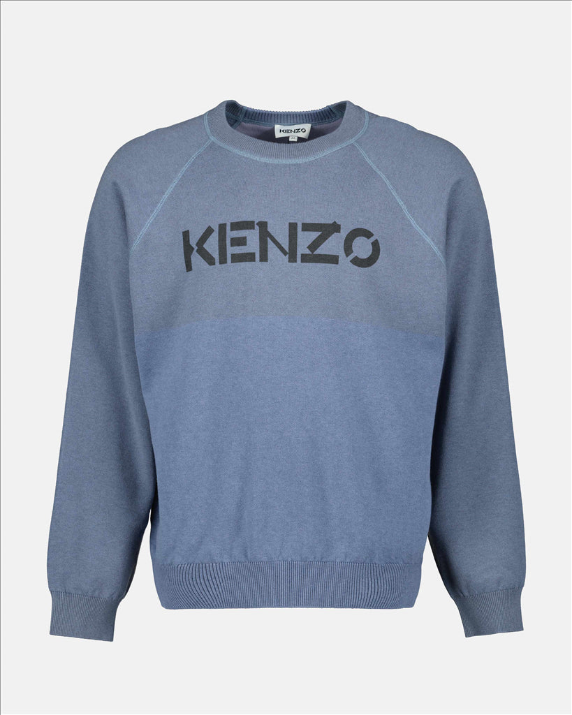 Maille Sweatshirt à logo Kenzo Bleu Homme