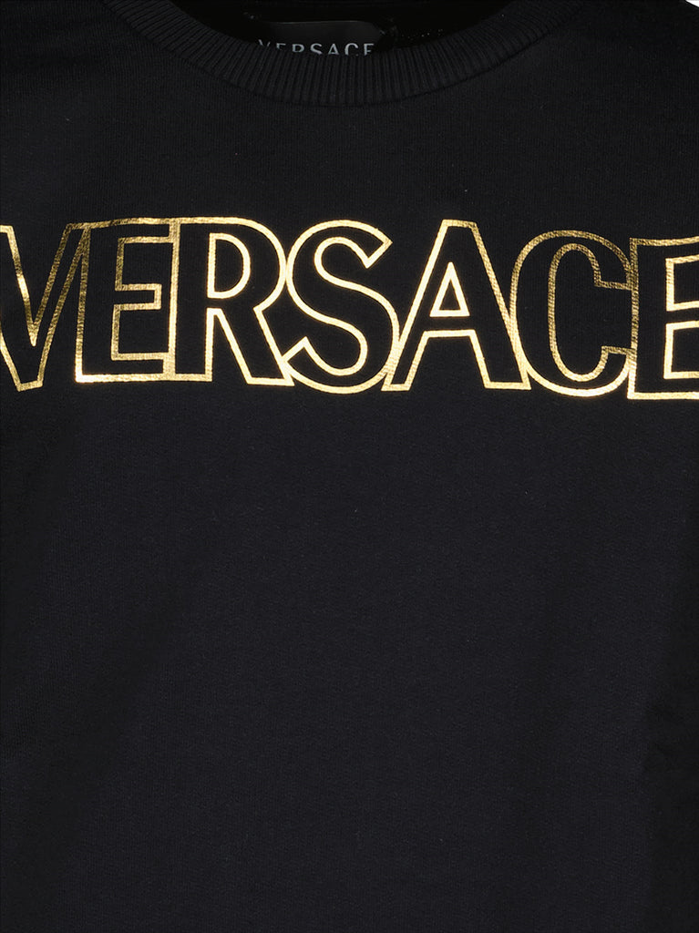 Clothing Logo sweatshirt Versace Black Boys (3 years and over)