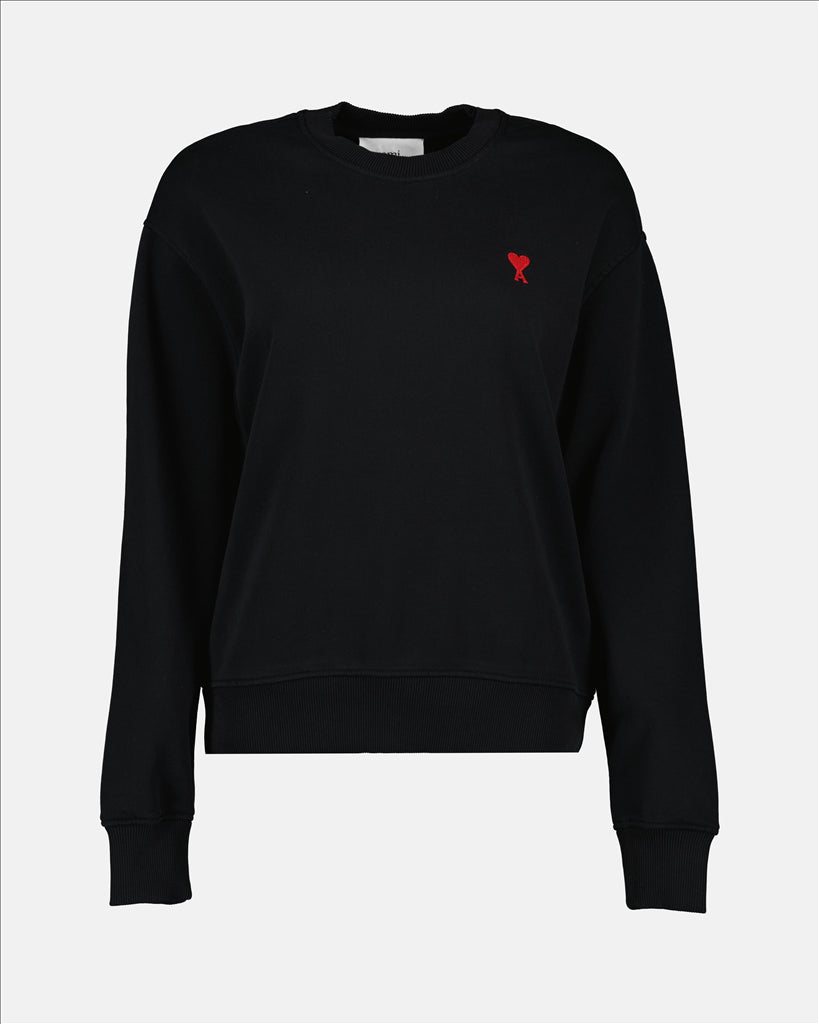 Sweatshirts Sweatshirt Ami de coeur Ami PARIS Noir Unisexe