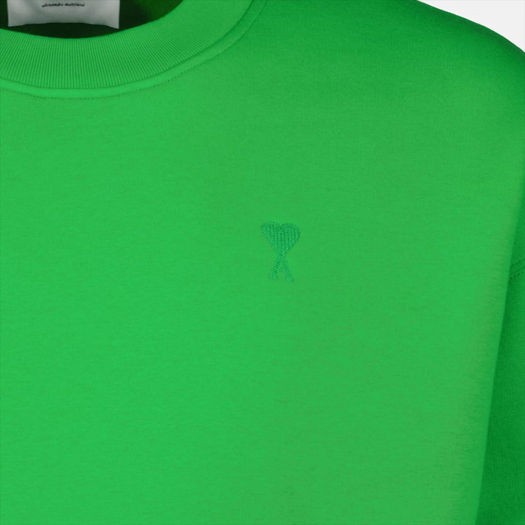 Sweatshirts Sweatshirt Ami de Coeur Ami PARIS Vert Unisexe