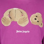 Sweatshirts Sweatshirt Bear Palm Angels Violet Femme