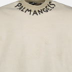 Maglieria Sweatshirt à logo Palm Angels Beige Homme