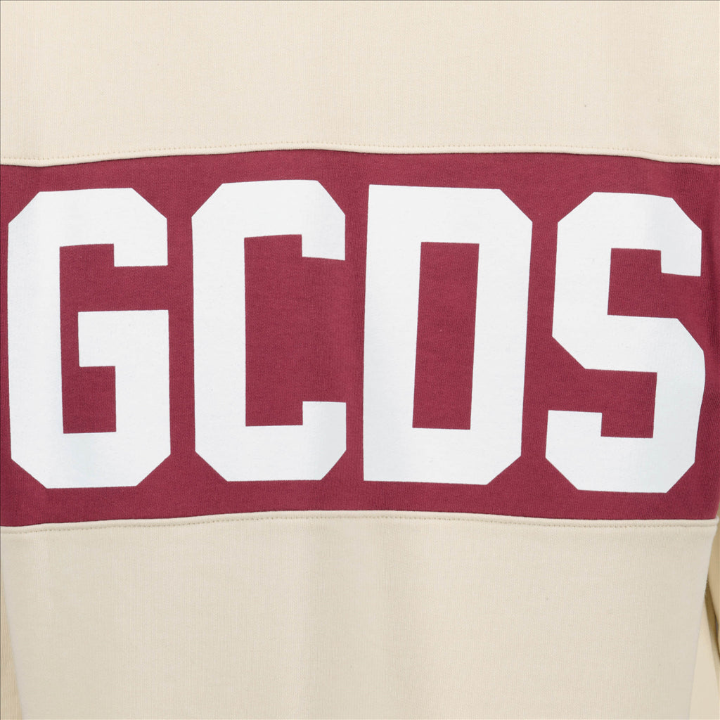 Moletons Sweatshirt à logo bande GCDS Bege Homme