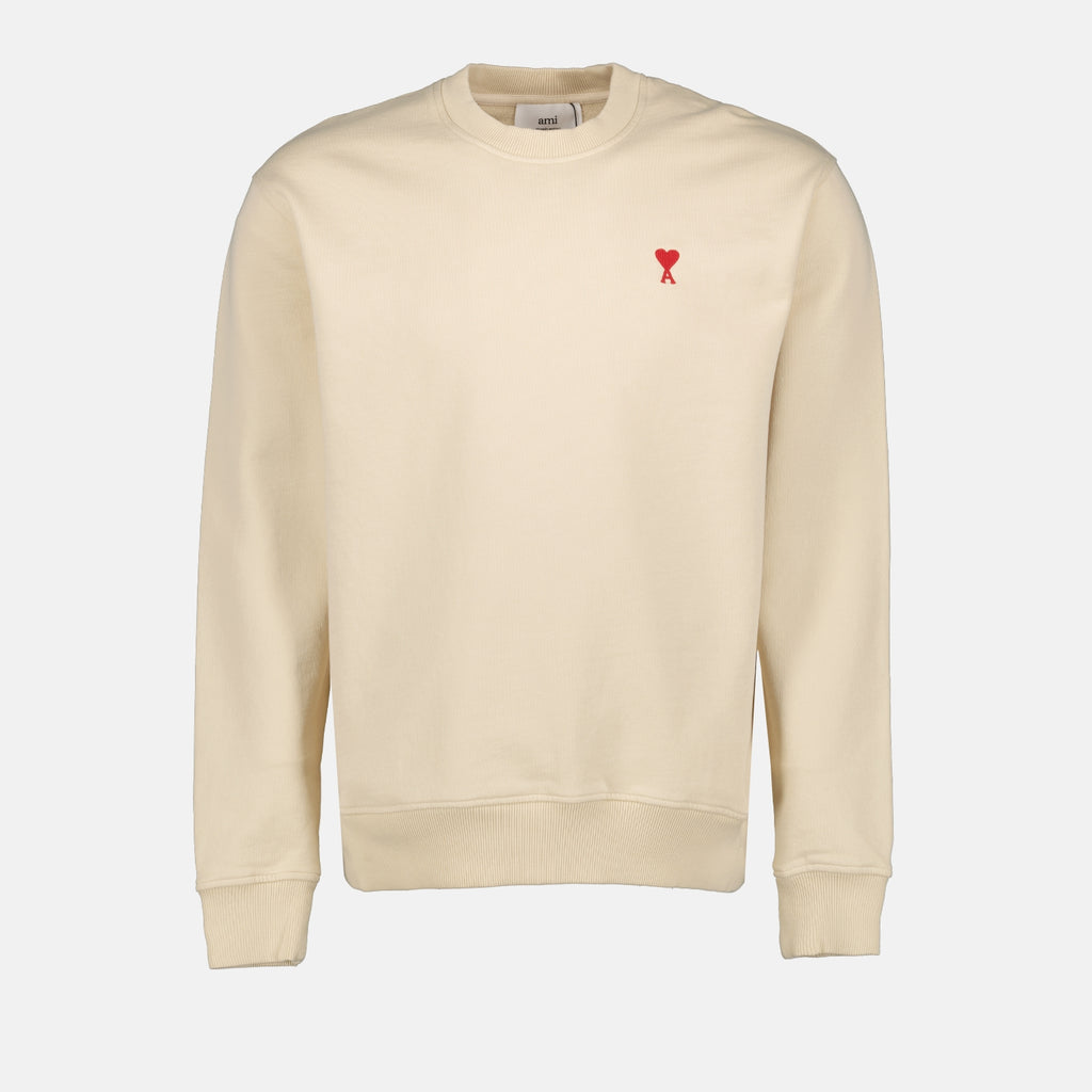 Sweatshirts Sweatshirt Ami de Coeur Ami PARIS Beige Unisexe