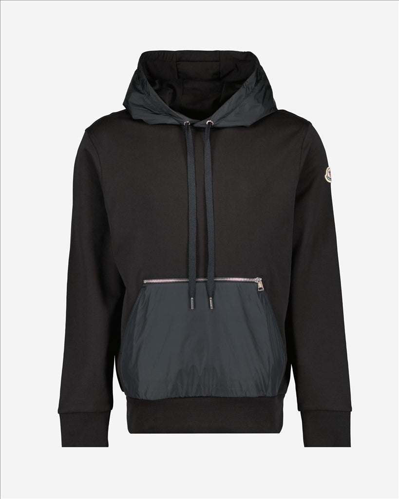 Sweatshirts Sweatshirt bi-matière Moncler Noir Homme