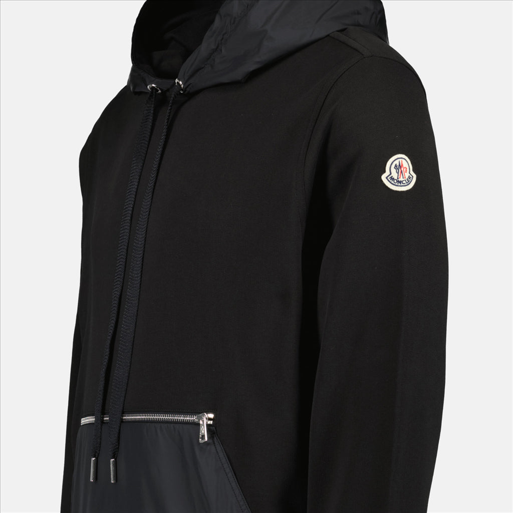 Sweatshirts Sweatshirt bi-matière Moncler Noir Homme