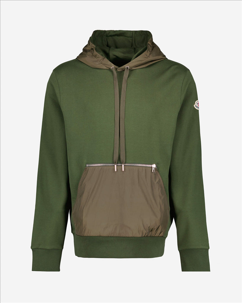 Sweatshirts Sweatshirt bi-matière Moncler Vert Homme