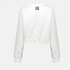 Sweatshirts Sweatshirt à logo Dolce & Gabbana Blanc Femme
